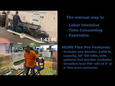 Making Flexible Duct Connector with the PROFAB Flex Pro