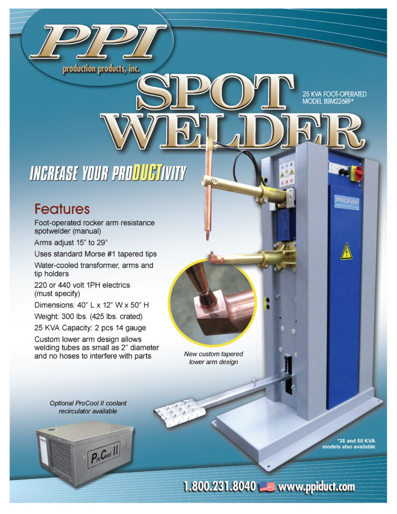PROFAB Spot Welder Manual Operation Flyer